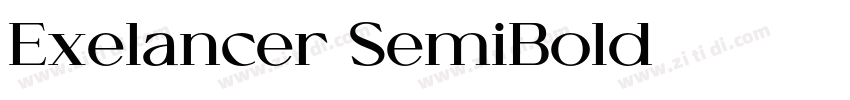 Exelancer SemiBold字体转换